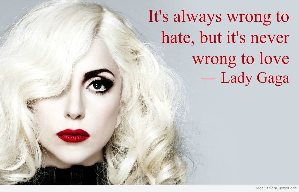 lady gaga song quotes