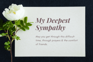 Messages of Condolence