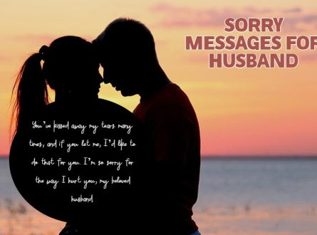 Touching Sorry Messages for husband