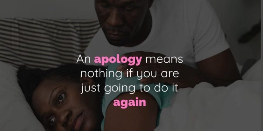 An apology means nothing if you are just going to do it again