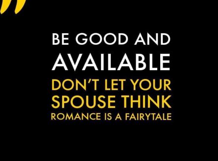 DON'T LET YOUR SPOUSE THINK ROMANCE IS A FAIRYTALE