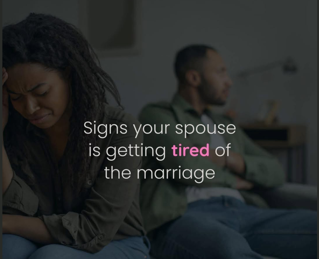 When Your Spouse Gets Tired: Signs Your Marriage Is Slipping and How to Fix It