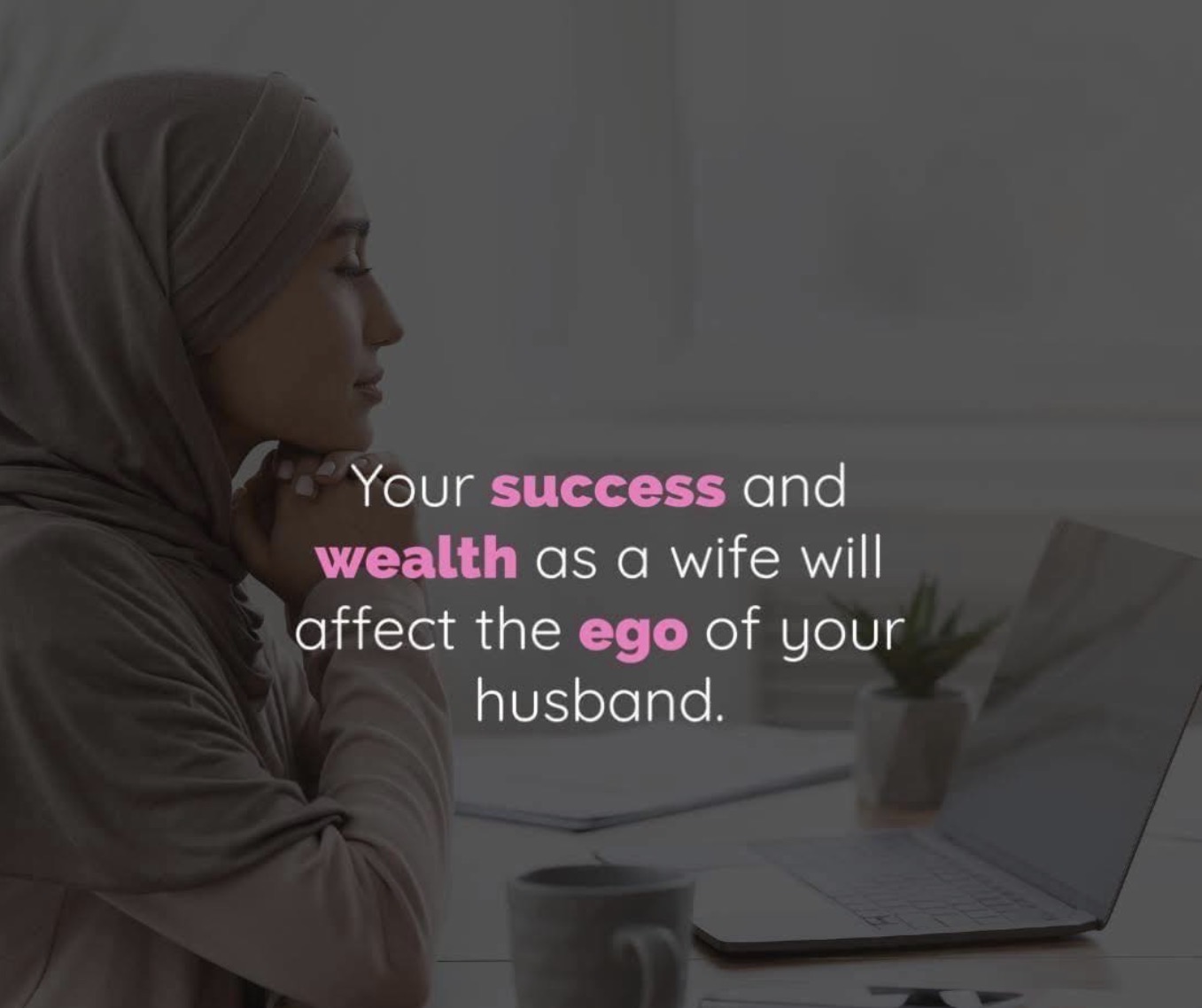 insecure husband threatened by wife's success